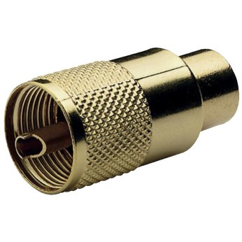 Glomex VHF-kontakt PL259 till 10mm kabel (RG213) guldpltera