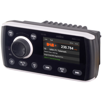 Velex Marine radio DAB+/FM, inkl. fjrrkontroll