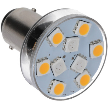Nauticled LED-Bajonettlampa - vit/rd