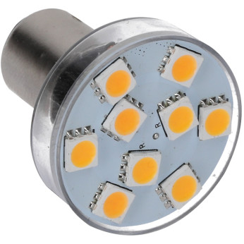 Nauticled LED-Bajonettlampa - vit/rd