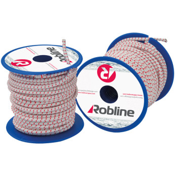 Robline Mini elastisk lina Svart/Rd/Vit lda 4mmx10m, 10st