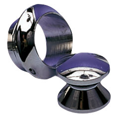 Trycklås, rosett fkr. mässing 13 mm stor