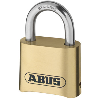 Abus kodhänglås mässing med RF bygel, 50mm