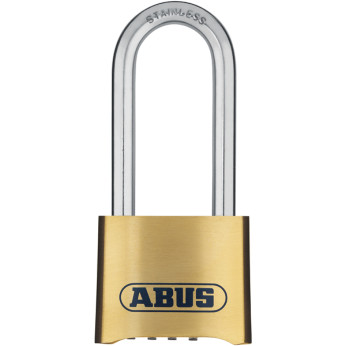 Abus kodhänglås mässing med RF bygel hög, 50mm