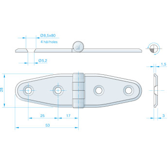 Roca gngjrn RF, 106x30mm