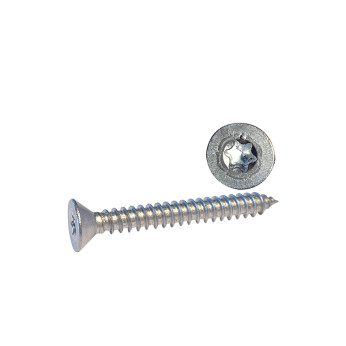 Skruv flatförsänkt 4,8 x 19 A4 Torx-spår ISO14586 10st.