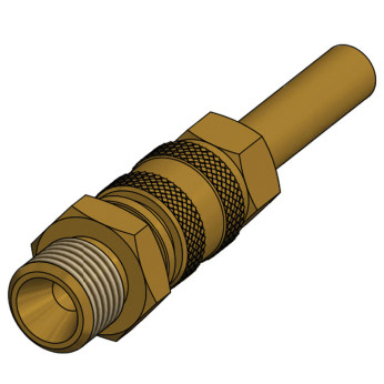 Snabbkoppling Ø 8 mm rör - 1/4' hangänga vänster.