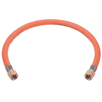 Gasolslang 80 cm, 1/4' koppling i båda ändar