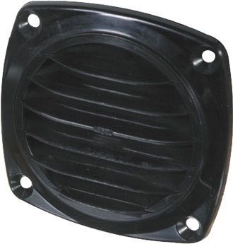 Ventil plast Ø85mm svart