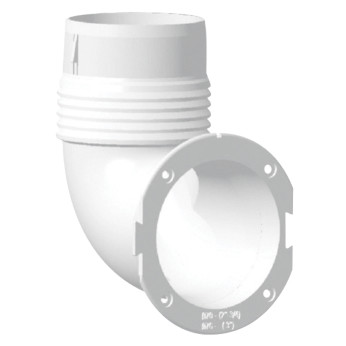 Nuova Rade slangadapter Ø70/76 mm, 90º