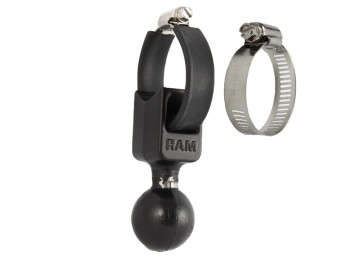 RAM Mounts Bottenplatta m/slangklämma 12-52mm rör st C, 1.5'
