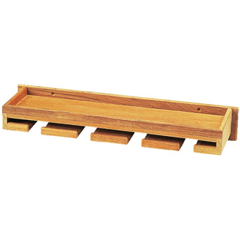Roca vinglashållare med hylla, teak