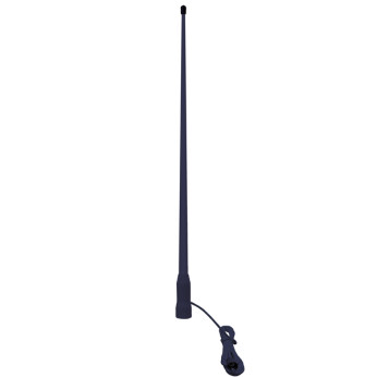 1852 VHF-motorbtsantenn svart 105cm, 7m kablar