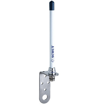 Scout KM-10 VHF-antenn m. kabel, vinkelfste & kontakt, 18cm