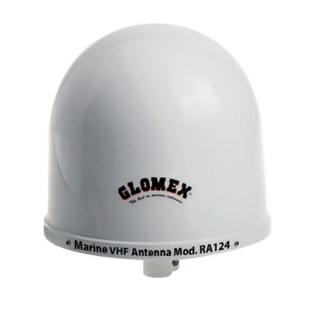Glomex RA124 VHF-antenn med 9m kabel, PL259-kontakt & beslag