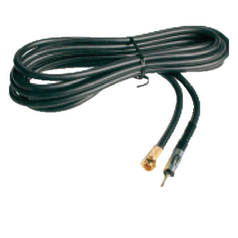 Glomex FM kabel Female gold/Motorola plugg, 3.6m