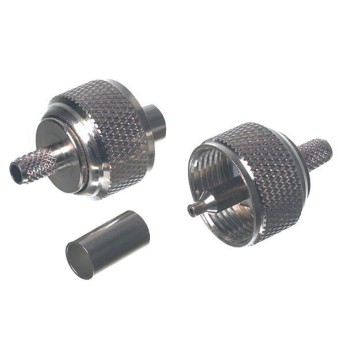 VHF-kontakt PL259 till 6mm kabel (RG58), crimpning