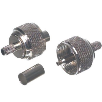 VHF-kontakt PL259 fr 10 mm-kabel (RG213), crimpning