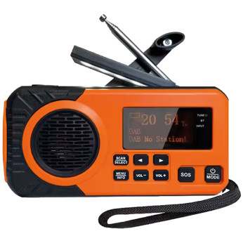 Nödradio med DAB+/FM och solceller