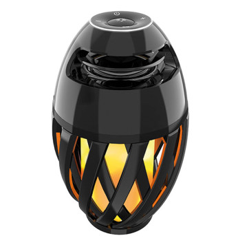 Bordslampa med flameffekt & Bluetooth-hgtalare