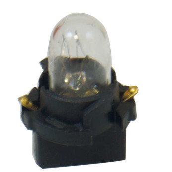 Gldlampa 12v fr 53mm instr. svart