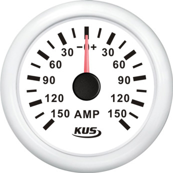 KUS amperemeter vit, 150Amp shunt