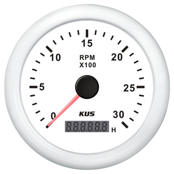 KUS varvmätare till diesel vit, 0-3000
