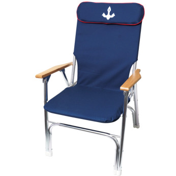 1852 däckstol royal med hög rygg, navy