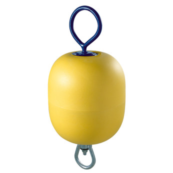 Polyform osänkbar förtöjningsboj kort ten gul, 285x600mm