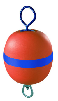 Polyform osänkbar förtöjningsboj kort ten röd, 285x600mm