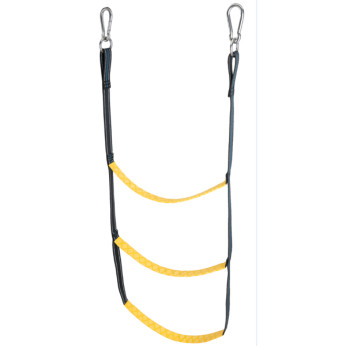 Badstege till gummibt, av nylon med karbinhakar L-80cm