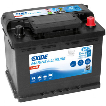 Exide Startbatteri, 62 Amp