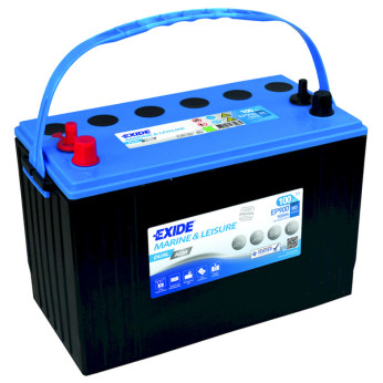 Exide Dual AGM batteri standardpol och skruvterminal, 100Amp