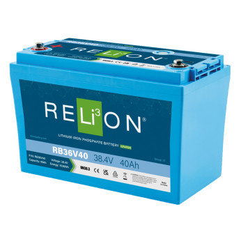 RELiON Batteri LiFePO4 RB36V40, 40AH 38,4V