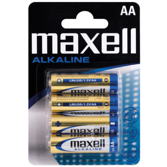Maxell Alkaline batterier AA / LR06, 4 st