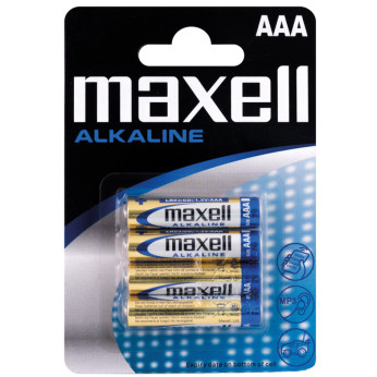 Maxell Alkaline batterier AAA / LR03, 4 st