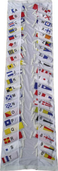 Signalstll, flaggor 45x35 cm, l=28 m