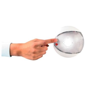 Taklampa LED vit/rd lampa