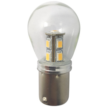 1852 LED-lampa BA15S 25x48mm 10-36Vdc dimbar, 2 st