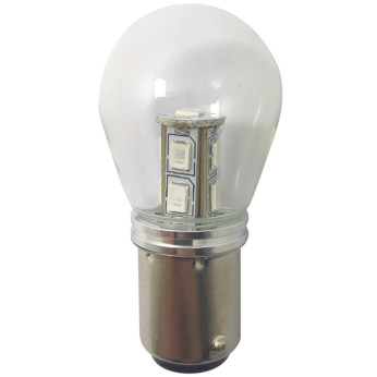 1852 LED-lanternlampa BAY15D 25x48mm 10-36Vdc grn, 2 st