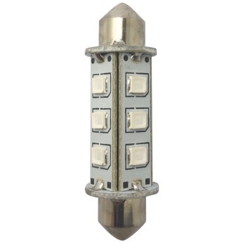 1852 LED-lantern pinol/spollampa 42mm 10-36Vdc grn, 2 st