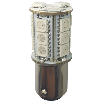 1852 LED-lanternlampa BAY15D 18x37mm 10-36Vdc rd, 2 st