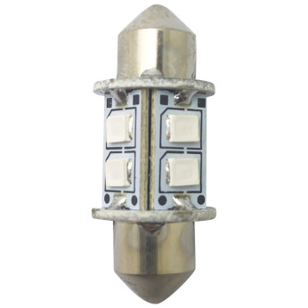1852 LED pinol/spollampa 31mm 10-36Vdc grön, 2 st