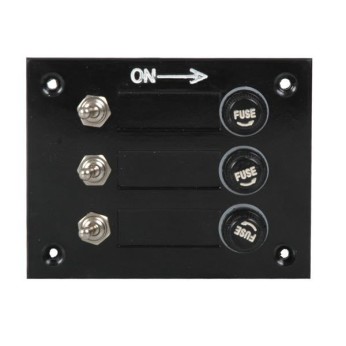 Elpanel med 3 kontakter till 12V