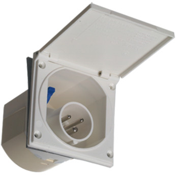CEE hankontakt fr inbyggnad m/stnkttt lock, 220V