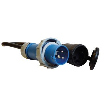 1852 CEE 220V hane IP67 till Schuko hona - 2,5mm2 kabel 0,5 meter