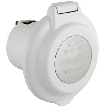 Marinco landströmskontakt rund, 16 Amp