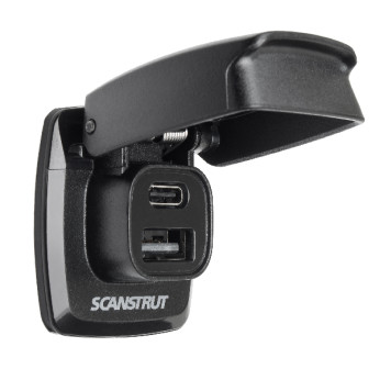 ScanStrut Flip-Pro USB-A & USB-C laddaren vattentt, 12-24V