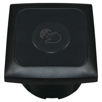 Touch dimmer/brytare 12V f/inbyggnad sort max 30W