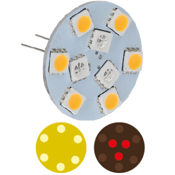 NauticLed G4 dubbelfärgad LED-spot - Bakre pinne